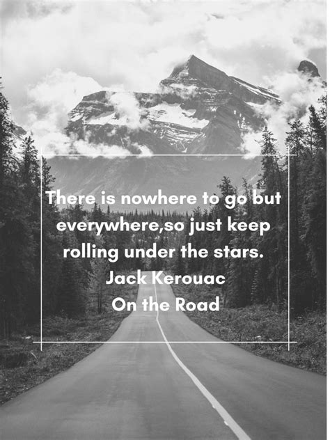On The Road Jack Kerouac Quote Digital Download Etsy