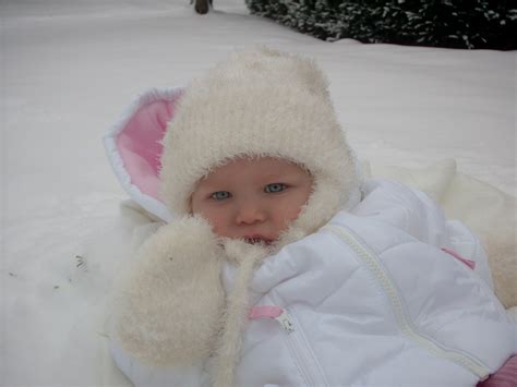 12 Adorable Babies In Winter Gear Sweet Snow Angel