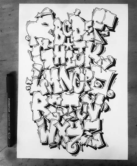 26 Letters Of Style 12 Bombing Science Graffiti Lettering