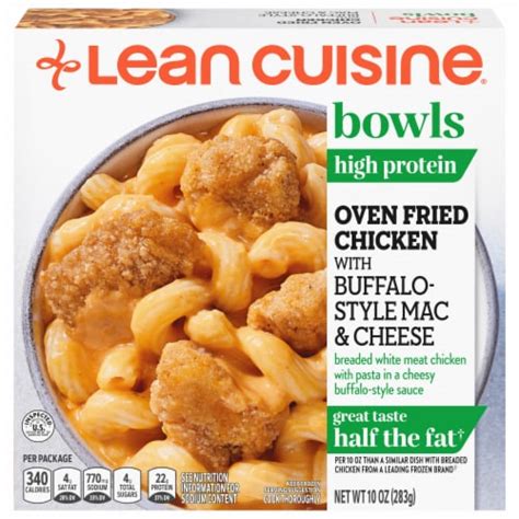 Lean Cuisine Bowls Oven Fried Chicken With Buffalo Style Mac And Cheese