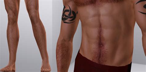 Mod The Sims Custom Body Hair Overlay