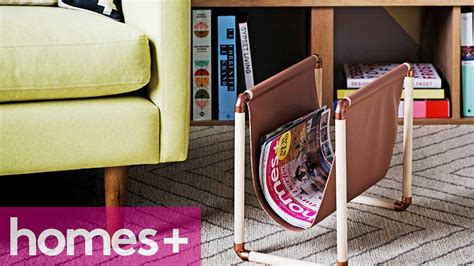 Diy Project Faux Leather And Copper Magazine Rack Homes