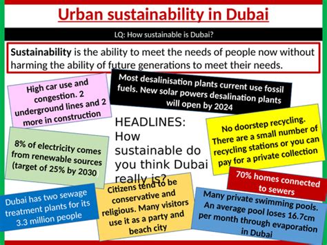 11 How Sustainable Is Dubai Teaching Resources