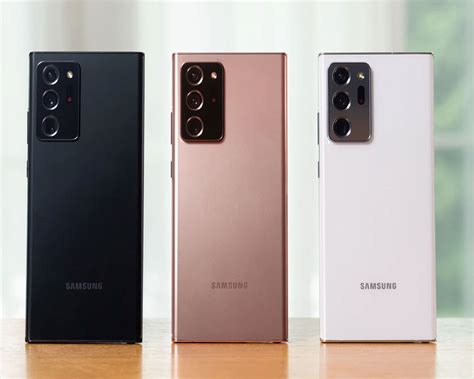 Galaxy note20 ultra seen from the rear at an angle in mystic black, mystic white, and mystic bronze. Samsung Galaxy Note 20 Ultra: Redefines productivity in ...