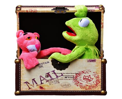 Free Photo Chest Box The Pink Panther Plush Toys Kermit Toys Max Pixel