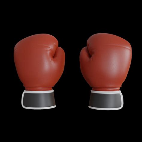 3d Model Boxing Gloves Vr Ar Low Poly Cgtrader