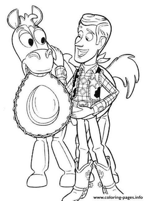 Coloring Toy Story Bullseye Disney Pixar Coloring Page Prismacolor