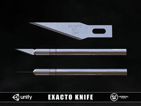 3d Model Exacto Knife Vr Ar Low Poly Cgtrader