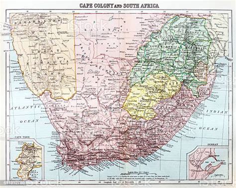 แผนที่โบราณของ แอฟริกาใต้ ภาพประกอบสต็อก ดาวน์โหลดรูปภาพตอนนี้ ทวีป