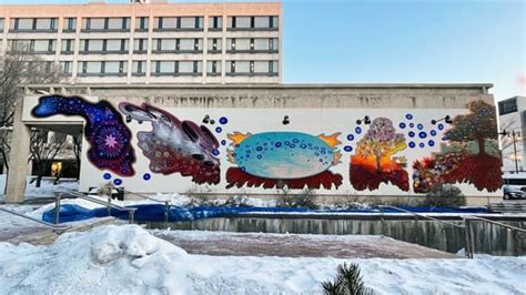 New Mural At Winnipeg City Hall By Anishinaabe Artist Meant To Signify