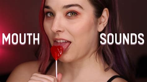 asmr intense mouth sounds with a lollipop 💘 youtube