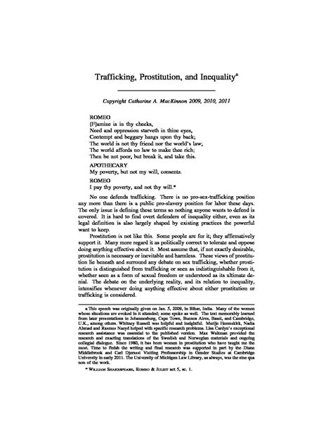 Mackinnon 2011 Trafficking Prostitution And Inequalitypdf Human Trafficking Search