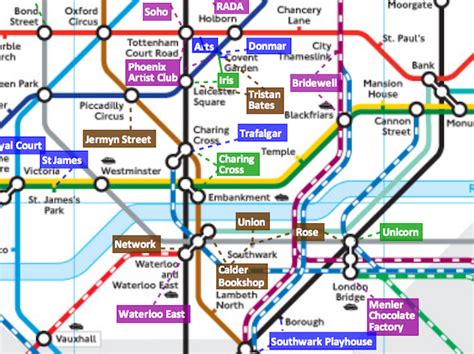 A Tube Map Of Londons Small Theatres Londonist