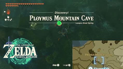 Ploymus Mountain Cave Legend Of Zelda Tears Of The Kingdom Youtube
