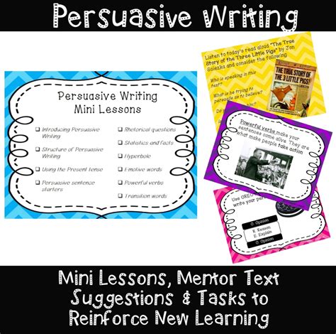 Mash Class Level Persuasive Writing Mini Lessons