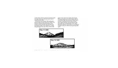 Mount St. Helens Worksheet for 6th - 8th Grade | Lesson Planet