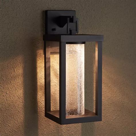 Topping Outdoor Entrance Wall Sconce Single Led Light Black