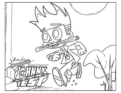 Coloring Page Johnny Test 34991 Cartoons Printable Coloring Pages