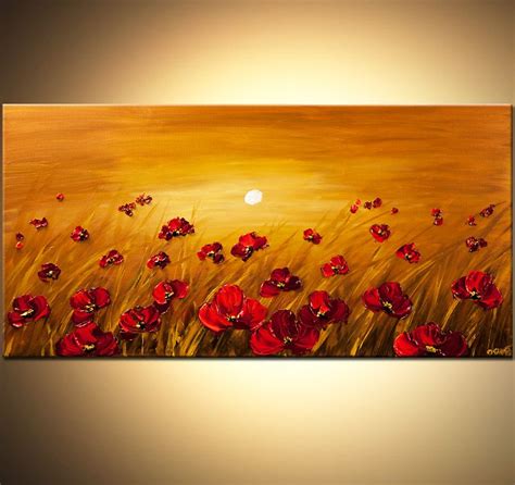 Abstract Art By Osnat Tzadok Floral Paintings Acrylic Art Painting