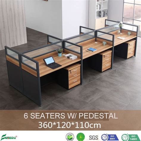 Contemporary Office Cubicles Factory Wholesale Modular 6 Person Office