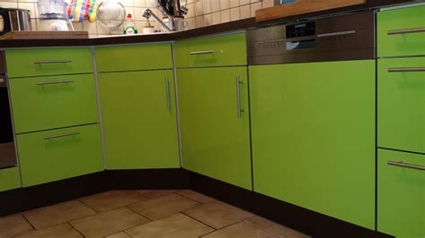 Neue Küchenfronten Limonengrün Hochglanz Lackiert