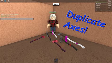 How To Duplicate Axes On Lumber Tycoon 2 Roblox Youtube
