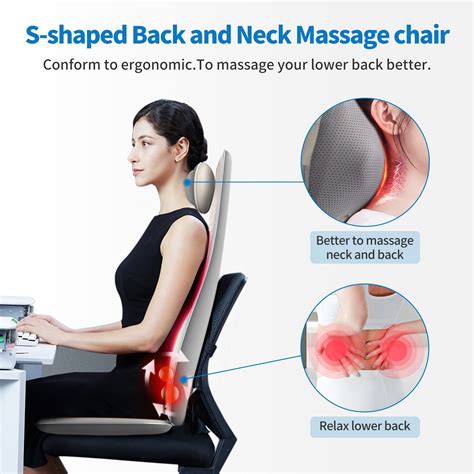 Buy Renpho Back Massager With Heat Shiatsu Massage Chair Deep Tissue