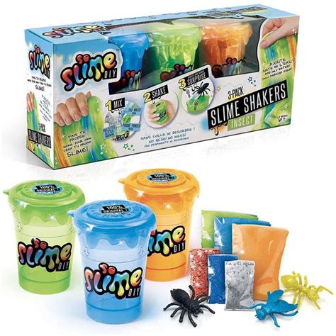 3pk So Slime Diy Craft Slime Shaker Glitterpowder Maker Toys For Kids