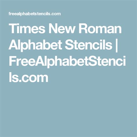 Times New Roman Alphabet Stencils Alphabet Stencils Cursive Alphabet