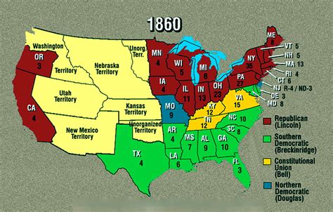This animated map shows how the states voted in every presidential election since the civil war. A map of 1860 election results. | Stac Rae | Flickr