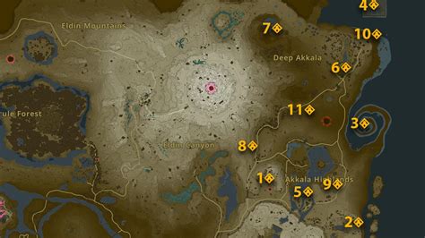 All Shrine Locations Map In Zelda Tears Of The Kingdom
