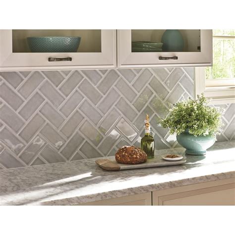 Msi Morning Fog 3 In X 6 In Glossy Ceramic Subway Wall Tile 1 Sq Ft