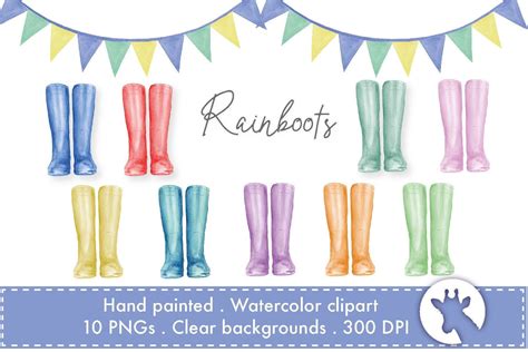 Download Wellies Clipart Welly Clipart Boots Clipart Watercolour ...
