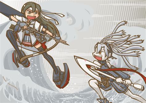 Abyssal Crane Princess Zuikaku Kancolle Kantai Collection Artist Request 2girls Abyssal