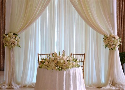 Wedding Sweetheart Table Backdrop Chez Rose Floral Designs