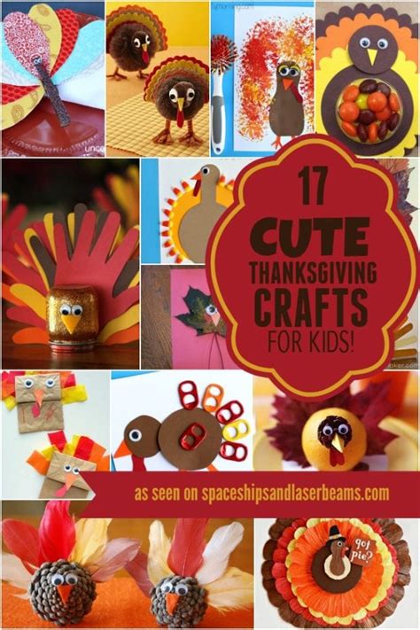 17 Cute Thanksgiving Crafts for Kids - Spaceships and ...