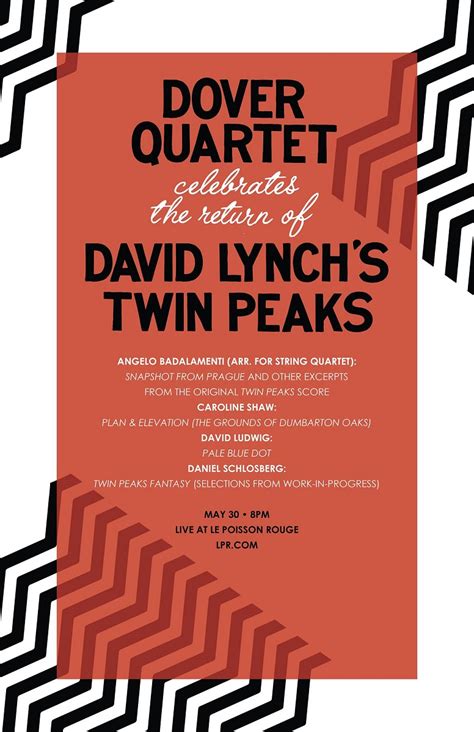 Dover Quartet In Concert Celebrating The Relaunch Of David Lynchs