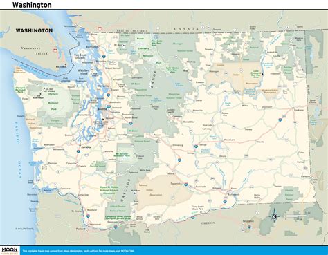 Map Of Northwest Washington State Topographic Map