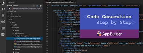 Angular Code Generation With App Builder Step By Step Infragistics Blog