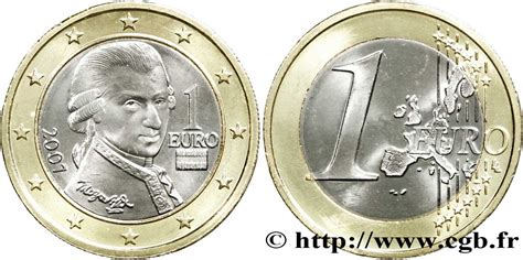 Austria 1 Euro Mozart 2007 Vienne Vienne Feu177661 Monedas Euro