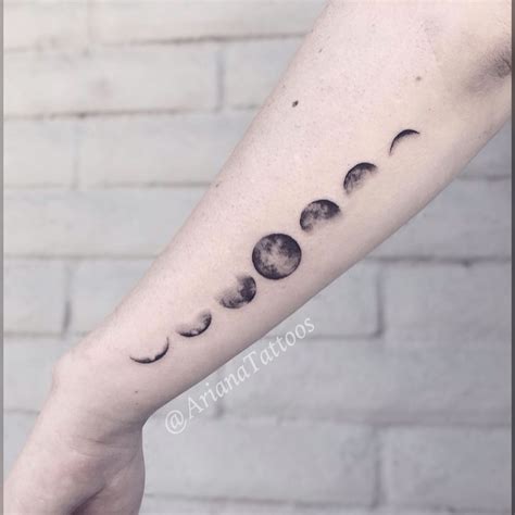 Moon Phase Tattoo Lunar Tattoos Moon Phases Tattoo Spine Tattoos For Women Moon Tattoo