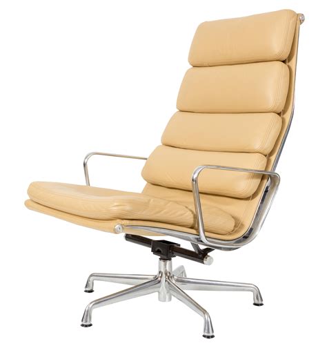 Height adjustable, swivel, and tilts. Herman Miller Eames Ea438 Soft Pad Lounge Chair | Chairish