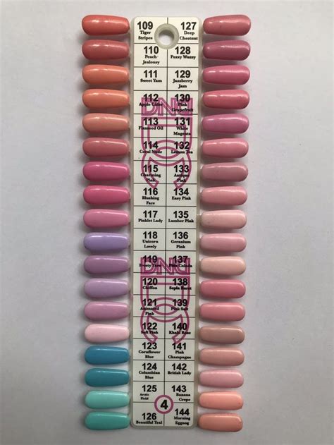 DND Gel Polish Sample Chart DC Collection Chart 4 Dnd Gel Polish