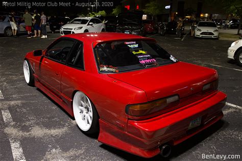 Red Nissan 240sx Coupe With Full Body Kit