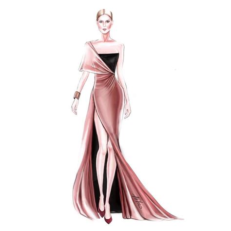 Veronika Ahmatova Ahvero Couture Dress Design Sketches Fashion