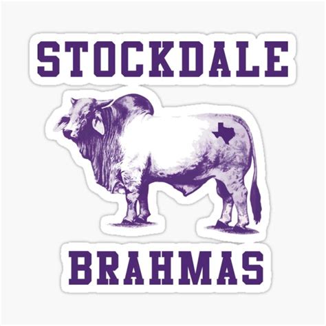 Stockdale Brahmas Rump Sticker For Sale By Vrod816 Redbubble