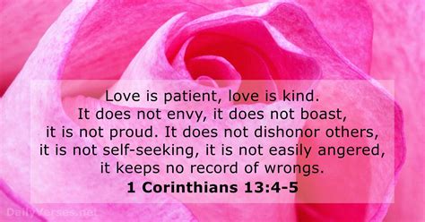 December 13 2016 Bible Verse Of The Day 1 Corinthians 134 5