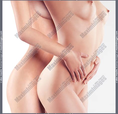 Two Nude Women Embracing Fashion Commercial Fine Art Stock Photo