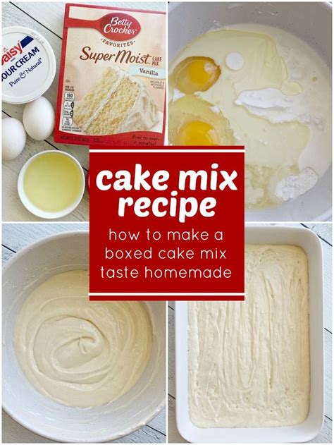 Cake Mix Recipe Doctored Up Boxed Cake Mix Cake Recipe Boxed Cake