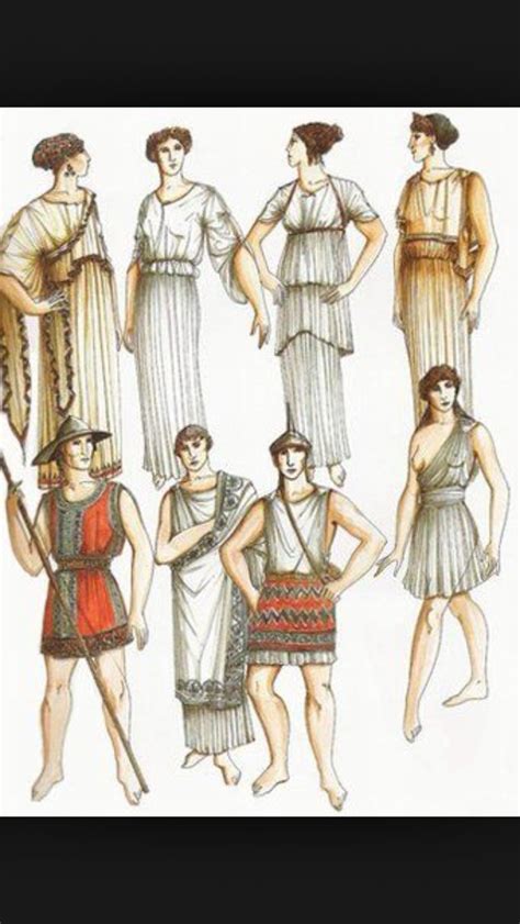 Greek Clothing Grecia Stile Abbigliamento Storico Moda Storica